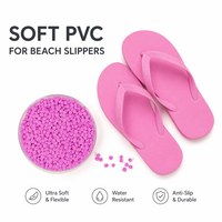 Granulés de PVC expansé légers pour semelles antidérapantes de tongs et tapis de sol insonorisants d'intérieur, dureté 55A, couleur personnalisée