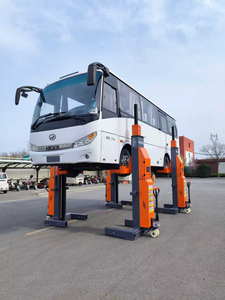Lift Mobil 4 Tiang Baohua Bekas untuk Perbaikan Spooring, Kapasitas 42T dari Produsen, Harga Lift Mobil Empat Tiang - Product Image 2