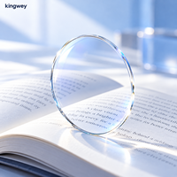 Verres optiques semi-finis en résine monofocale à deux composants, avec revêtement HMC UV420 SF 1.61 MR8, transparents, anti-lumière bleue, pour lunettes
