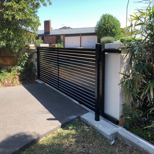 Puerta <span class=keywords><strong>de</strong></span> Entrada <span class=keywords><strong>de</strong></span> Aluminio <span class=keywords><strong>de</strong></span> Lujo con Sistema <span class=keywords><strong>de</strong></span> Deslizamiento Automático, Puertas Metálicas <span class=keywords><strong>para</strong></span> Jardín <span class=keywords><strong>de</strong></span> 6x6 pies con Motor Eléctrico, 1.8x2m <span class=keywords><strong>de</strong></span> Alta Calidad - Product Image 4