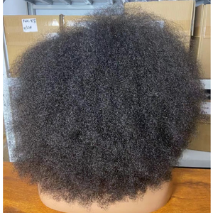 Parrucche in <span class=keywords><strong>Capelli</strong></span> Umani Vergini Brasiliani <span class=keywords><strong>Afro</strong></span> Kinky Curly con Frontale in Pizzo per Donne di Colore, Vendita all'Ingrosso, Grado 12A - Product Image 5