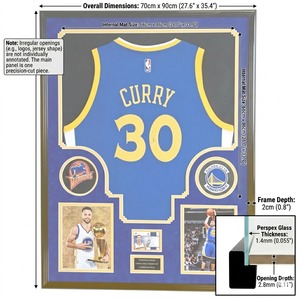 Vitrina Grande para Camisetas S&L <span class=keywords><strong>32x40</strong></span> con Doble Paspartú para Uniformes de Baloncesto, Fútbol, Fútbol Americano y Béisbol - Product Image 2