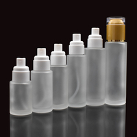 Flacon pulvérisateur de parfum portable en verre vide 20ml 30ml 40ml 50ml 60ml 80ml, flacon à épaule plate en verre mat pour sérum de soin de la peau