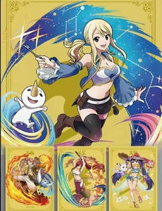 Venta al por mayor <span class=keywords><strong>Fairy</strong></span> <span class=keywords><strong>Tail</strong></span> Original tarjeta coleccionable Anime japonés <span class=keywords><strong>Natsu</strong></span> Erza Scarlet Trading Card Doujin juguetes y regalos para niños - Product Image 5