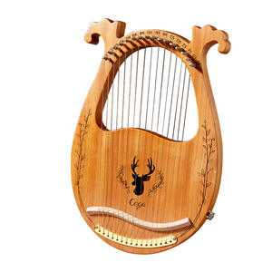 <span class=keywords><strong>Lyre</strong></span> en bois de fleur de pêcher à 16/19 cordes, style boîte électrique, petite harpe, mini Konghou, haut-parleur connectable - Product Image 2
