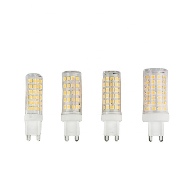 High Power G9 LED Bulb Lights SMD2835 PC Ceramic Body 110V 220V Flicker Free 6W 9W G9 LED Lamp With CE ROHS