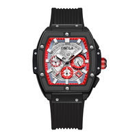 ONOLA 6825 de luxe made in rpc gents quartz montre dernières Silicone bande Lumineux affichage de la date quantité minimale de commande 1 sport montre-bracelet