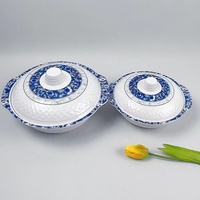 Accessoires de cuisine incassables, ensemble de bols à salade et à soupe réutilisables en mélamine avec couvercle, bol en plastique avec couvercle