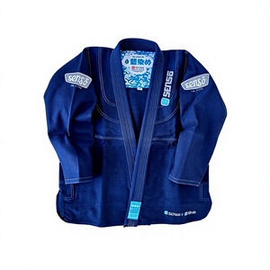 Wholesale Custom BJJ <strong>Gi</strong> Kimono with Embroidered Logo Patches Pearl Weave Cotton 380g Unisex Loose Fit Training Uniform - Product Image 4
