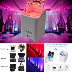 Neues Design 6X18W Farb-Vollspektrum LED Akku-<span class=keywords><strong>Par</strong></span> für Hochzeits-Hintergrundbeleuchtung - Product Image 1