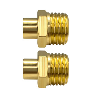 Adaptateur de tuyau d'arrosage en laiton massif sur mesure 3/4 GHT mâle x 1/4 NPT <span class=keywords><strong>femelle</strong></span> - Raccord de tuyauterie - Product Image 5