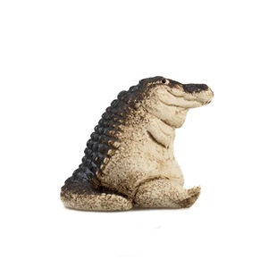 Mini Crocodile Resin Statue Animal Shape Home Decoration Artistic Craft Ornament - Product Image 3