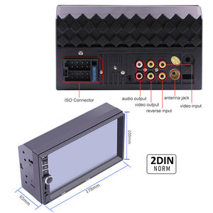 Autoradio <span class=keywords><strong>2</strong></span> Din 7 pouces HD avec écran tactile, compatible <span class=keywords><strong>Apple</strong></span> <span class=keywords><strong>CarPlay</strong></span>/Android Auto, vente en gros 7013B - Product Image 3