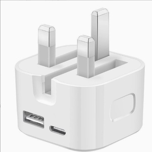 อะแดปเตอร์ชาร์จไฟ USB แบบติดผนัง ช่องเสียบคู่ Type-C ชาร์จเร็ว QC3.0/PD3.0 35W ป้องกันไฟเกิน/โอเวอร์เทอร์มอไลซ์ ปลั๊กแบบพับได้สำหรับโทรศัพท์มือถือ สำหรับ iPhone - Product Image 1