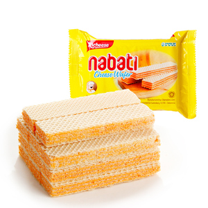 Gros Vente Chaude Snacks Exotiques Asiatiques Croustillant Gaufrette Bâtonnet Crème <span class=keywords><strong>Vanille</strong></span> Blanche 56g - Product Image 1