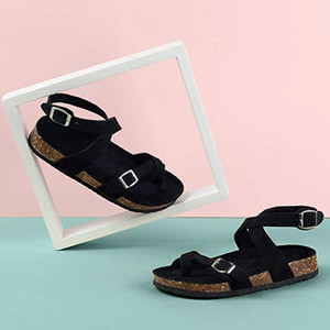 Ingrosso su misura nuovo Design della moda a buon mercato, scarpe Casual, cinturino con fibbia piatta, Sole <span class=keywords><strong>in</strong></span> <span class=keywords><strong>sughero</strong></span>, ultimo Design, sandalo con pantofola - Product Image 4