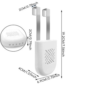 Support de tablettes nettoyantes pour réservoir de toilettes, organisateur suspendu pour tablettes de cuvette, support universel pour nettoyant WC - Product Image 2