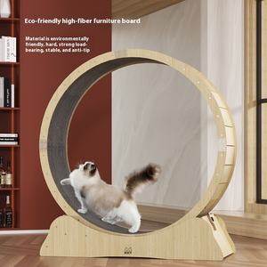 Juguete de ejercicio <span class=keywords><strong>para</strong></span> mascotas, moderno y respetuoso con el medio ambiente, tablero de alta fibra, rodillo silencioso <span class=keywords><strong>para</strong></span> Fitness, estera de terciopelo, marco de escalada de madera <span class=keywords><strong>para</strong></span> <span class=keywords><strong>perros</strong></span> y gatos - Product Image 2