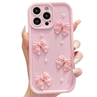 Coques de téléphone portable antichoc de luxe avec nœuds papillon, nouvelle mode pour filles et femmes, compatibles avec iPhone 17 Air 16 15 Plus Pro Max 14 13 11 X