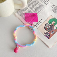 Dragonne réglable en silicone pour téléphone, motif dessin animé mignon, pour enfants et adolescentes, décoration de coque de téléphone