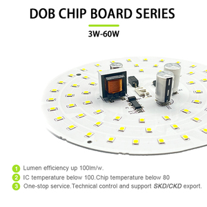 Papan Chip Pcb bohlam darurat 50w, papan sirkuit Pcb Dob stabil sangat terang 6500K