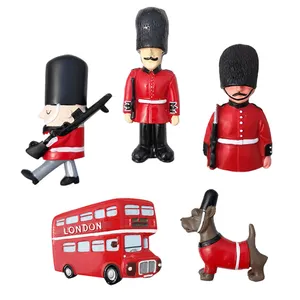 英国伦敦宫廷卫士创意3D磁铁树脂冰箱贴磁铁旅游纪念品