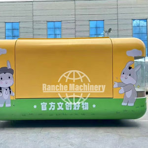 รถพ่วงขายอาหารสแตนเลสพร้อมอุปกรณ์ครบครันสำหรับขายขนม ไอศกรีม กาแฟ พิซซ่า และฮอทดอก - Product Image 1