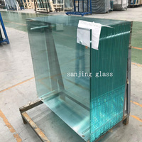 Vidrio templado para la división de bao gabinetes de cocina precio de vidrio templado de 10mm SriLanka 15mm Precio de vidrio templado