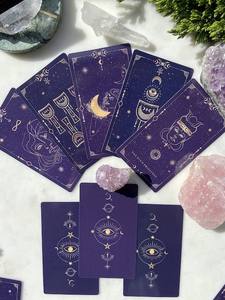 78 Karten Tarotkarten und Anleitung Das Original-<span class=keywords><strong>Tarot</strong></span>-Deck Inklusive Samt-Satin-gefütterter Tasche - Product Image 2