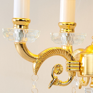 Lampe de Table avec pilier en cuivre et soie, sans fil, perles de cristal, éclairage de chevet, luminaire décoratif d'intérieur, idéal pour un bureau - Product Image 6