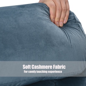 Sillón Reclinable Eléctrico de Terciopelo Azul Marino con Control Remoto, Fácil Montaje, Moderno, con Elevación Asistida, Metálico, Estilo Europeo para Cine <span class=keywords><strong>en</strong></span> <span class=keywords><strong>Casa</strong></span> - Product Image 4