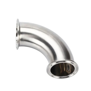 2023 nouveau produit sanitaire <span class=keywords><strong>304</strong></span> acier inoxydable Tri pince 90 degrés coude serré - Product Image 1