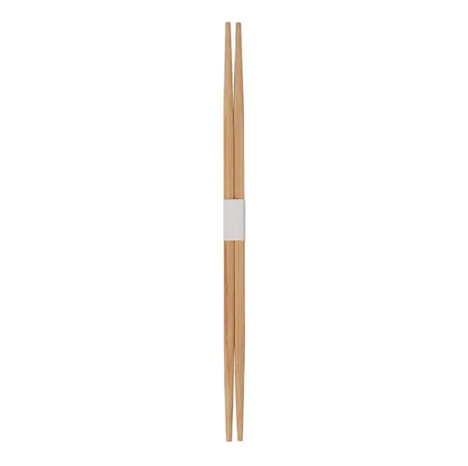 Wholesale Top Quality Double Head Ended Bamboo Chopsticks with Paper Sleeve Double Point Sushi Disposable Wooden Chopsticks