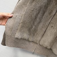 Nouvelle Veste d'Hiver Grise Épaisse et Ample pour Femme 2026