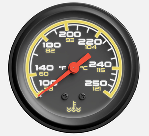 Wenle - Vente flash - Indicateur de température de l'eau universel 52 mm 200 pouces <span class=keywords><strong>100</strong></span> T0 250 <span class=keywords><strong>Fahrenheit</strong></span> 38 à 121 <span class=keywords><strong>degrés</strong></span> Celsius - Product Image 2