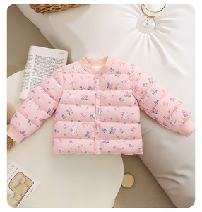 เสื้อโค้ทบุผ้าฝ้ายสำหรับเด็กผู้ชายและเด็กผู้หญิง รุ่น TXWD1998 สำหรับฤดูใบไม้ร่วงและฤดูหนาว แบบติดกระดุมแถวเดียว ให้ความอบอุ่น สวมใส่สบาย ลายพิมพ์น่ารักสำหรับเด็กเล็ก - Product Image 4