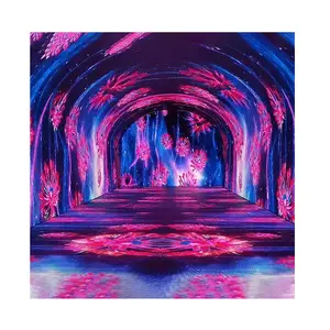 3d Magic Vr Immersive Creative Led Tunnel Screen flessibile Soft Led Lcd Display curvo schermo Tunnel spazio-tempo