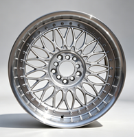 Jantes en alliage style JDM rétro pour voitures anciennes, 17-18 pouces, 8J-9J, argent, ML Deep Lip, compatibles avec les nouvelles Audi haute performance