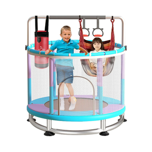 <span class=keywords><strong>Trampoline</strong></span> <span class=keywords><strong>pour</strong></span> enfants à usage domestique, lit <span class=keywords><strong>de</strong></span> saut <span class=keywords><strong>pour</strong></span> enfants et adultes, 150 cm, filet <span class=keywords><strong>de</strong></span> sécurité, jouet familial avec barre simple/anneaux/<span class=keywords><strong>sac</strong></span> <span class=keywords><strong>de</strong></span> <span class=keywords><strong>sable</strong></span> - Product Image 1