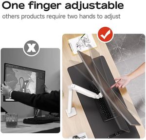 Cần đỡ màn hình đơn có thể điều chỉnh hoàn toàn cho màn hình từ 13 đến 32 inch, chịu tải tối đa 22 lbs, giá đỡ màn hình siêu rộng để bàn - Product Image 4