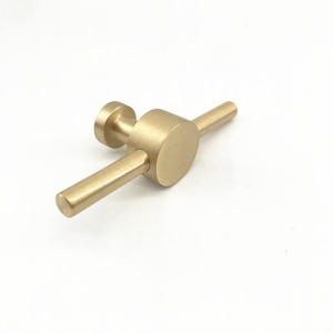 Xử lý và Knob Trung Quốc mlp27 đồ nội thất phần cứng Tủ Brass vàng rắn t kéo xử lý Knob - Product Image 5