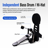 Batería Electrónica Plegable con Software de Enseñanza, Compatible con USB MIDI, para Principiantes y Práctica en Escenario