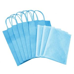 Small Paper Gift Bags with Handles and <b>Tissue</b> Birthday <b>Wedding</b> Party Goodies Gift Wrapping Paper Bags Custom Logo Paper Bag - Product Image 2