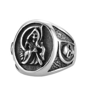 विंटेज सेलिक गांठ की अंगूठी शादी या सगाई जोड़े उपहार के लिए उत्कृष्ट स्टेनलेस स्टील कॉर्डिक वाइकिंग क्रॉस लाइन - Product Image 4