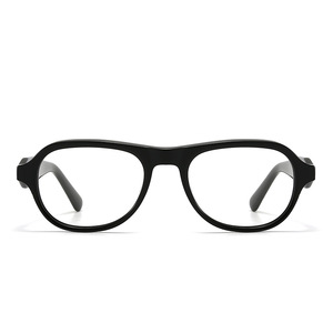 Nuevo GM Margiela Series MM113 Hombres Mujeres Liso Negro Hawksbill Anti-Blue Gafas Marco sólido Hecho de TR90 Cómodo y elegante - Product Image 4