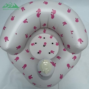 Cadeira Inflável para Bebês Wayon em PVC com Padrão Floral e Protetor Solar para Banho, Praia e Viagens de Verão - Product Image 3