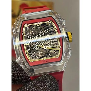 Nuevo Reloj Ultrafino de Alta Gama para Hombre, Modelo 26, Reloj Mecánico Transparente con Correa de Goma de 22 mm - Product Image 2