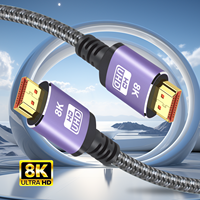 Câble HDMI ultra haute vitesse 8K jusqu'à 48 Gbps de taux de transfert, couleur profonde 240hz 48 bits