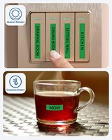 Pita Label Orison Kompatibel 9mm M-K721 MK721 M721 Warna Hitam dan Hijau untuk Printer Brother P Touch PT-M95 PT-65 PT-70BM PT-45