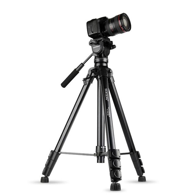 Yunteng VCT-999 Aluminum Tripod Professional Hydraulic Head Suitable for SLR Camera Tripod Outdoor Photography